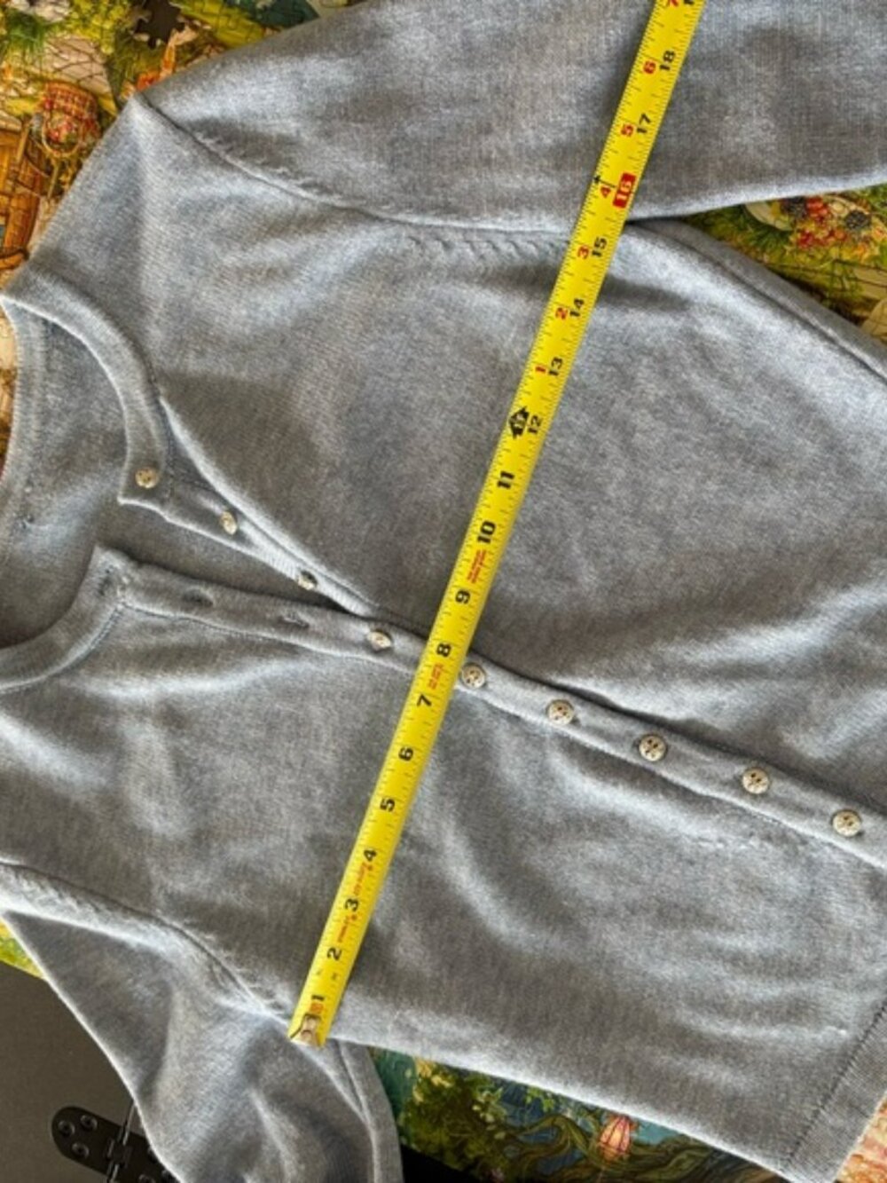 Light Blue Button Cardigan - Picture 7 of 7